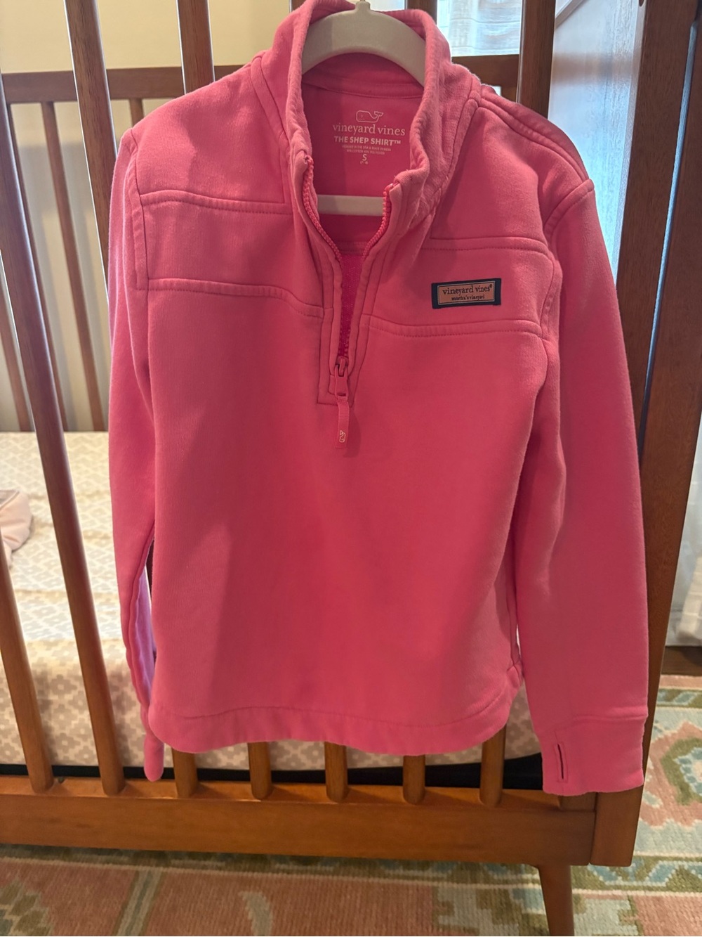 Vineyard Vines Kids' Pink Shep Shirt Pullover size S